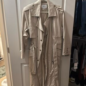 Khaki trench coat
